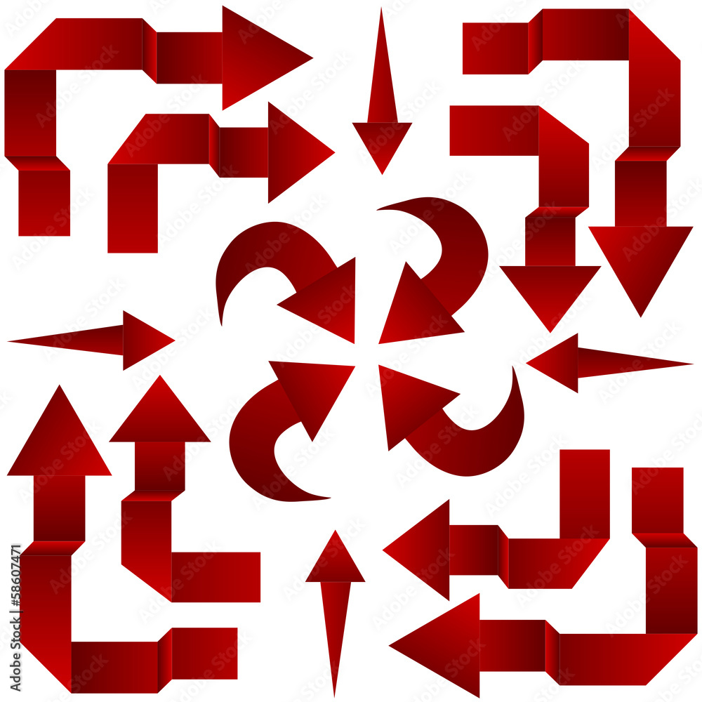 Set of arrows. Vector Set of arrows. Vector