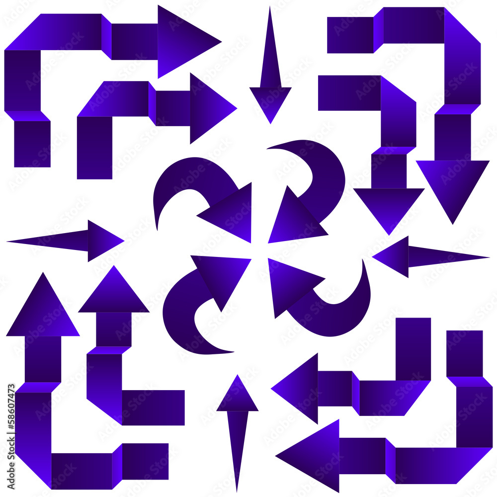 Set of arrows. Vector Set of arrows. Vector