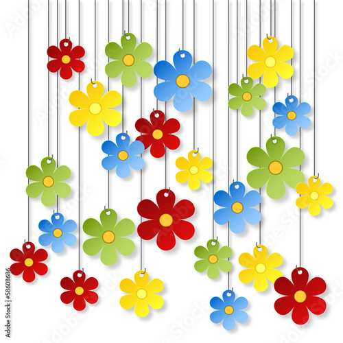 Blumen hängend