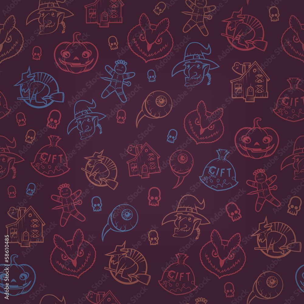 Halloween seamless background. Vector illustration Halloween seamless background. Vector illustration