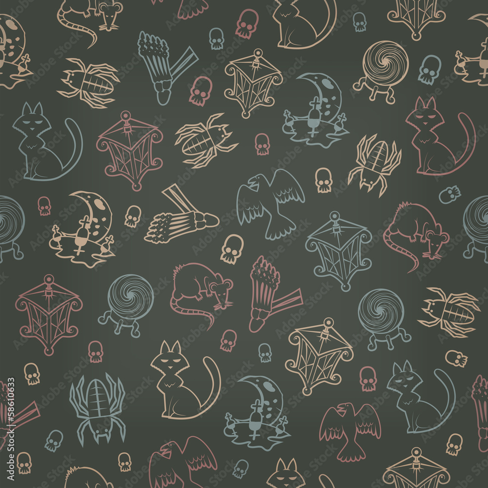 Halloween seamless background. Vector illustration Halloween seamless background. Vector illustration