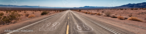 Canvas Print Route 66 Panorama