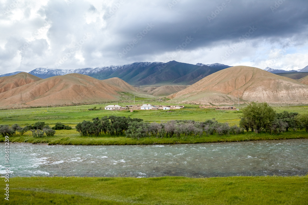 Countryside in Kyrgyzstan