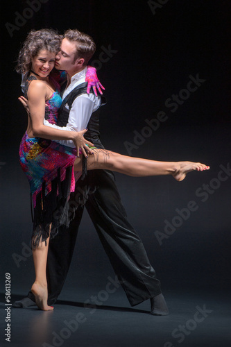 Young couple dancing