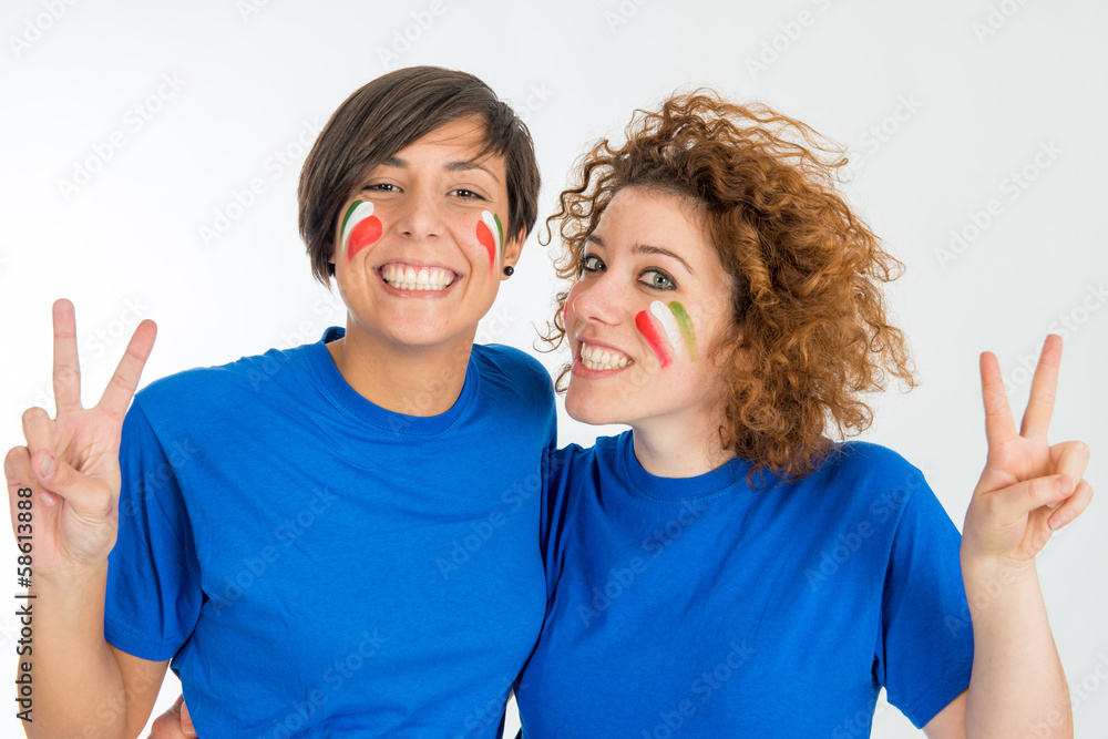 italian supporter portrait italian supporter portrait