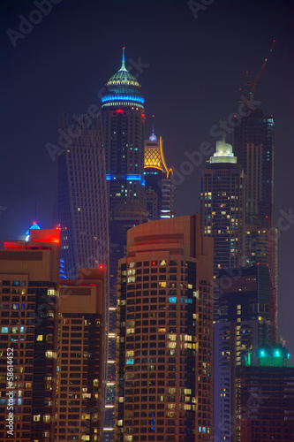 Dubai nachts, HDR