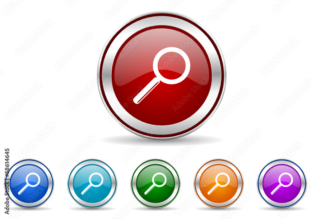 search vector icon set