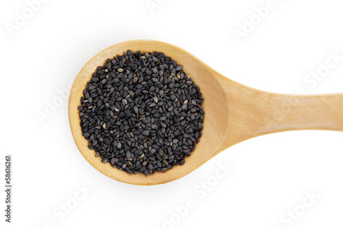 black sesame, clipping path included