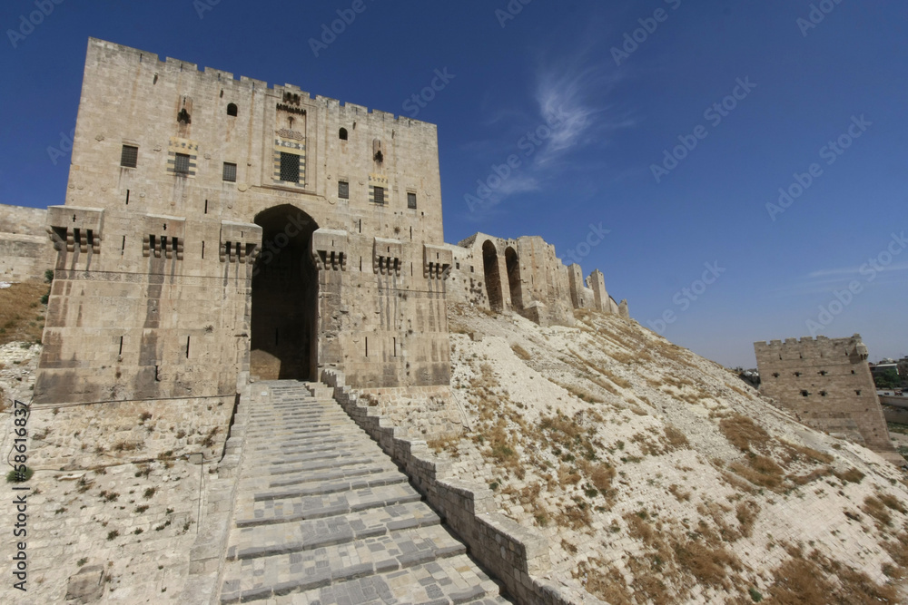 Aleppo Citadel entrance