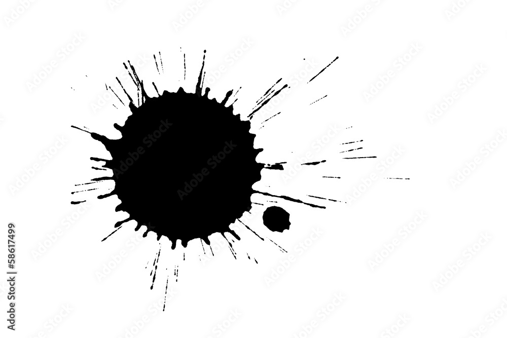 Obraz premium black paint splash