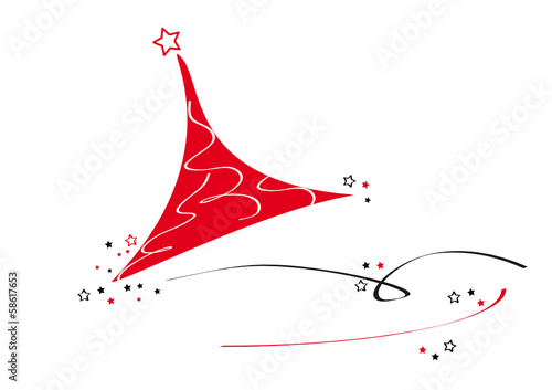 weihnachtsbaum in rot