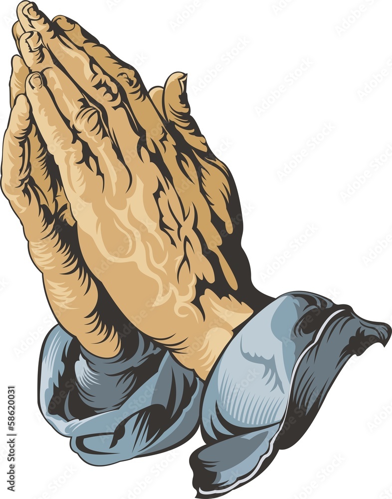 Obraz premium Praying Hands tattoo