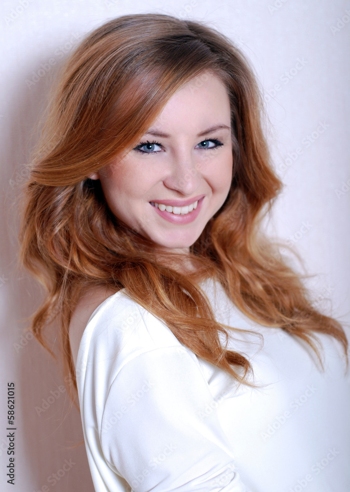 Portrait Of Young Smiling Beautiful Woman Portrait Of Young Smiling Beautiful Woman