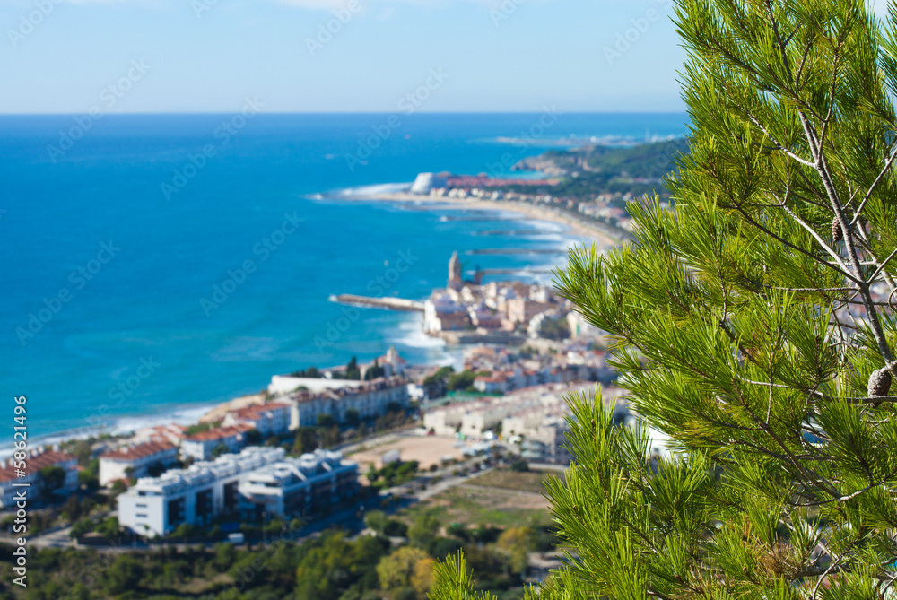 view towrads Sitges