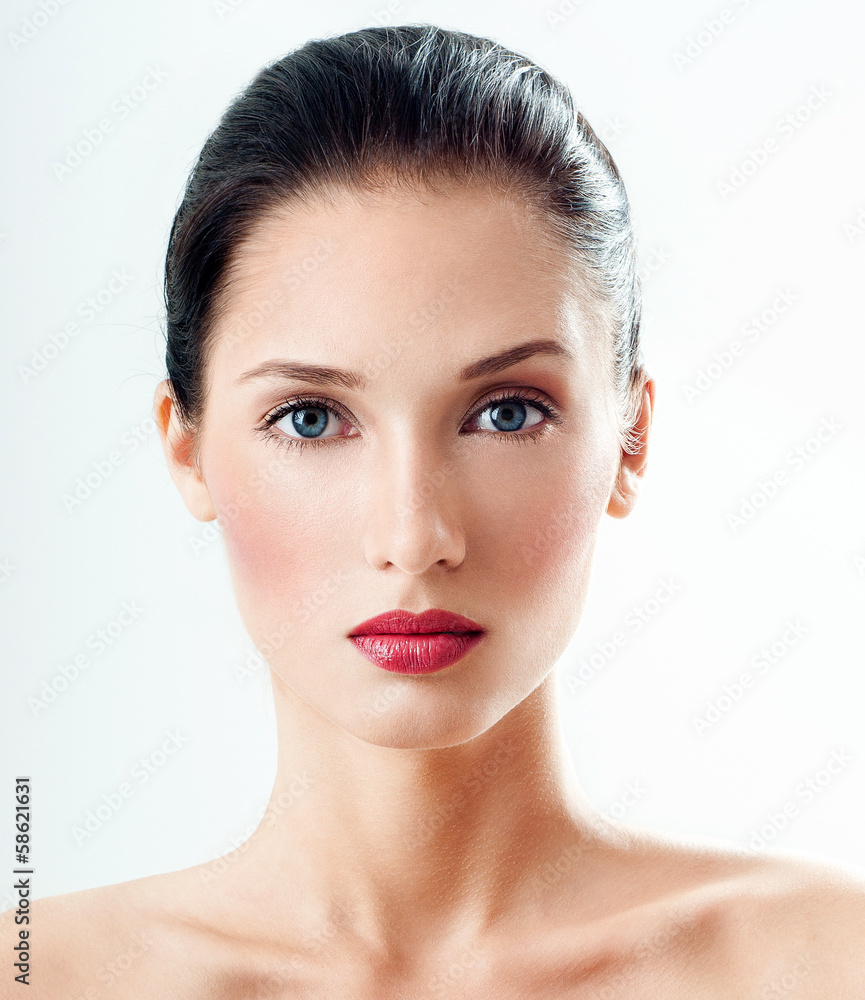 Beautiful Girl face. Perfect skin Beautiful Girl face. Perfect skin