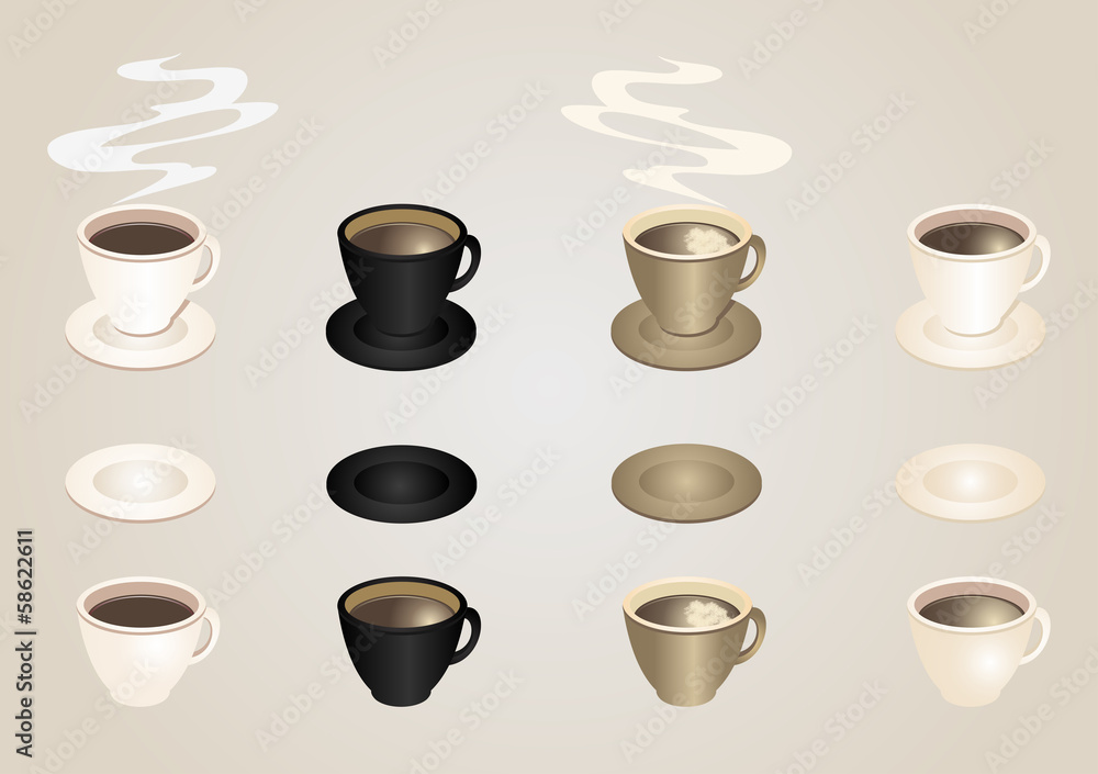 Coffee cups and saucers collection Coffee cups and saucers collection