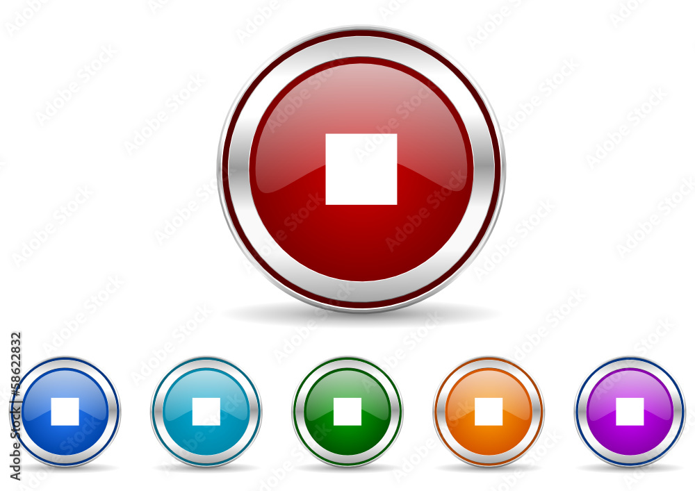 stop vector icon set stop vector icon set