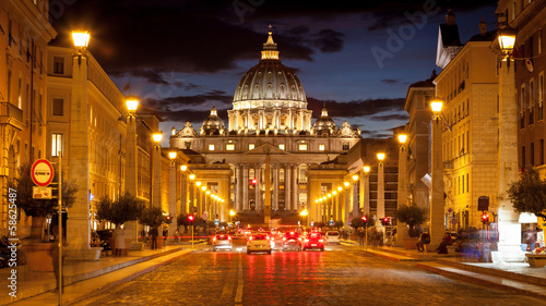 View of Saint Peter's Basilica,Vatican © whitewizzard