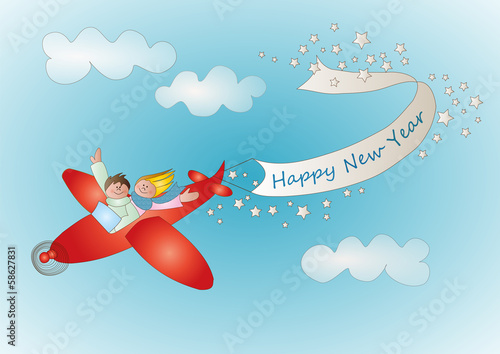 auguri in aeroplano