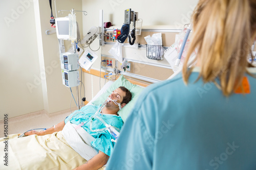 Critical Patient Sleeping In Hospital