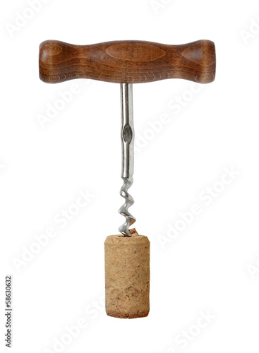 Obraz na plátně Corkscrew for wine.