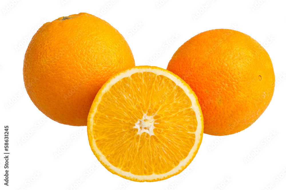 fresh orange isolated