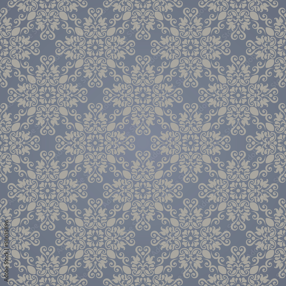 Seamless background in the style of Damascus