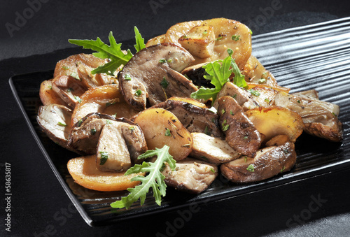 Photos cèpes et pomme de terre