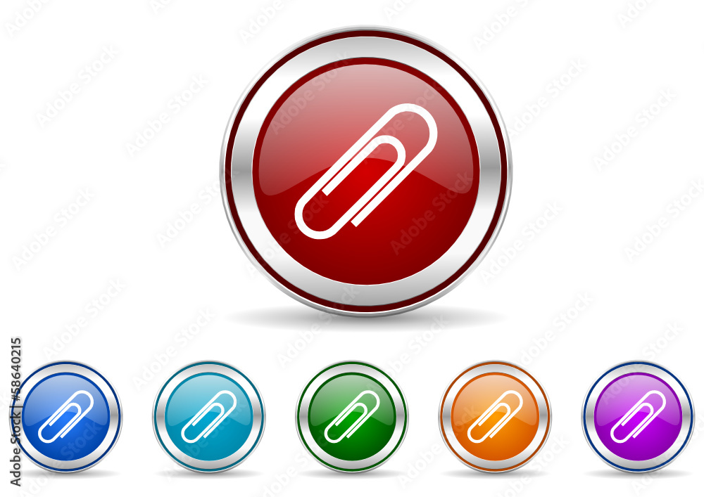 paperclip icon vector set paperclip icon vector set