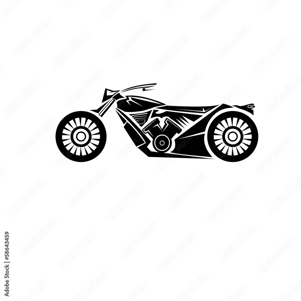 vector Silhouette of classic motorcycle. vector motorcycle icon vector Silhouette of classic motorcycle. vector motorcycle icon