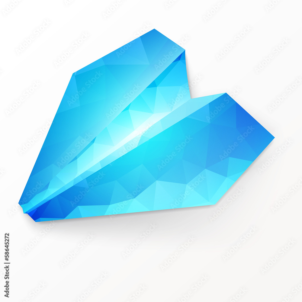 Isolated paper plane on white background. Isolated paper plane on white background.