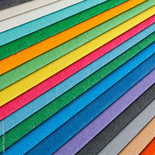 Colorful paper arrangement
