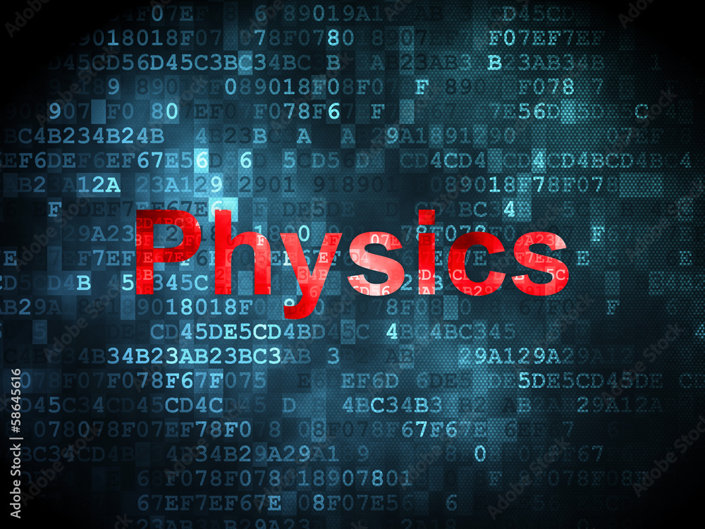 Fototapeta premium Education concept: Physics on digital background