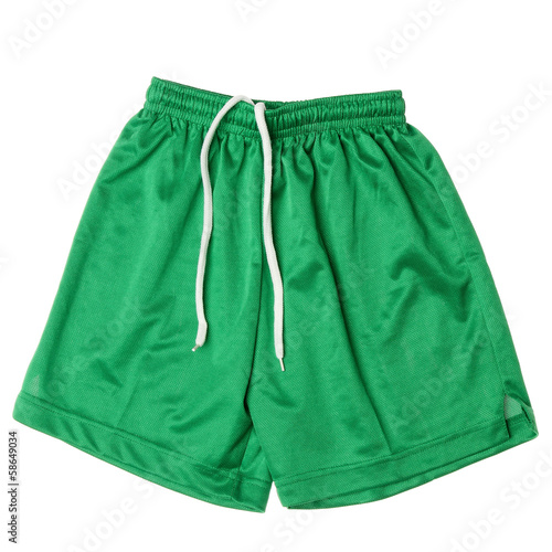 Sport shorts on a white background.