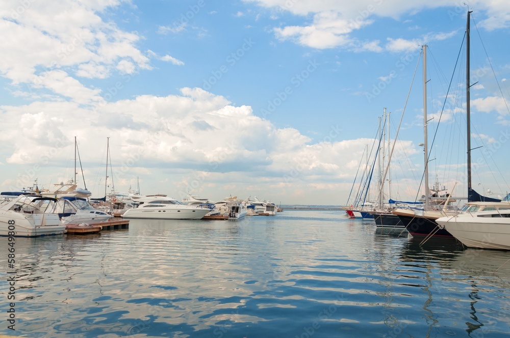 Yachts In Harbor