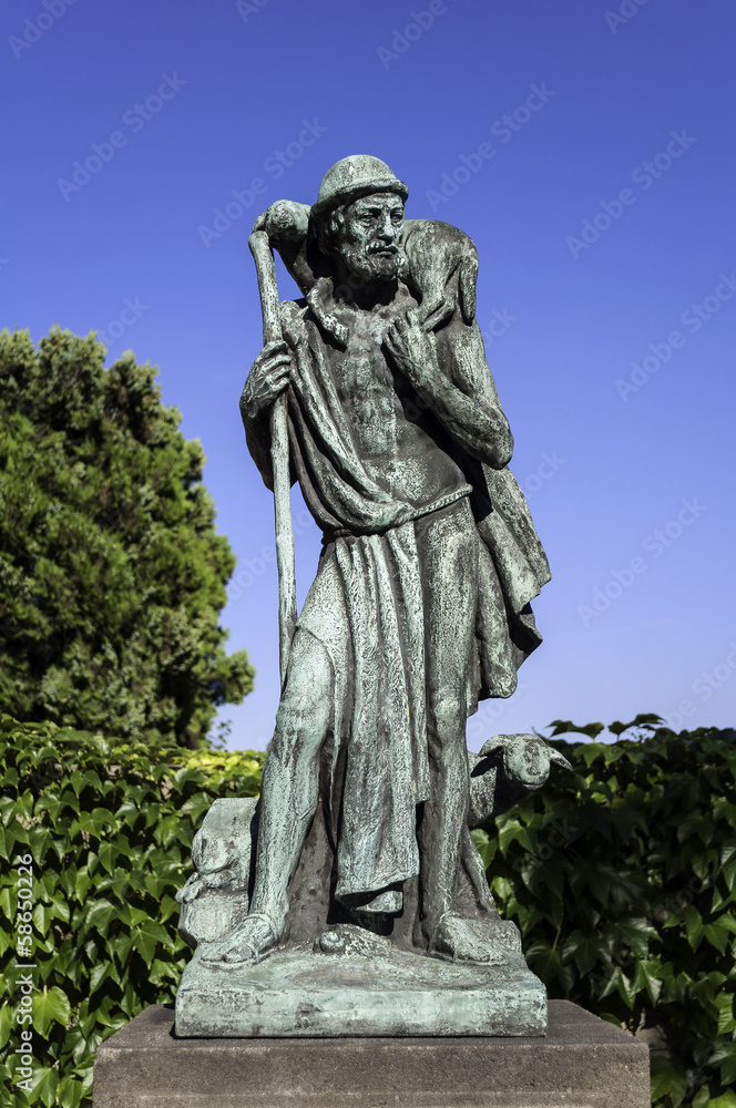 Statue of the Good Sheperd.
