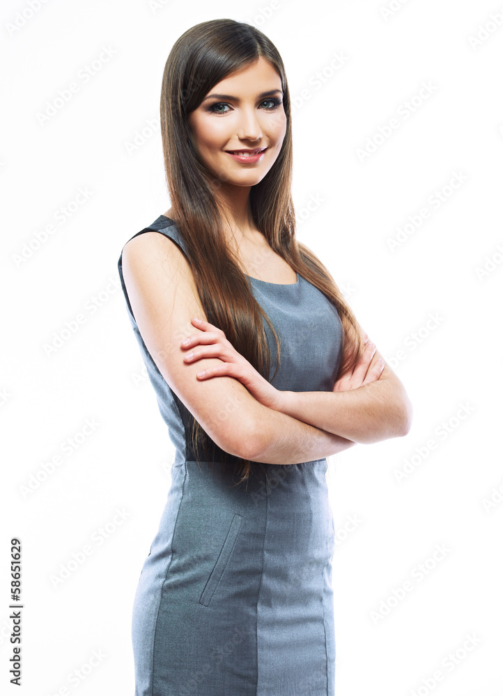 Beautiful smiling business woman. Beautiful smiling business woman.
