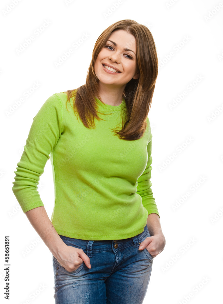 Fototapeta premium young happy woman