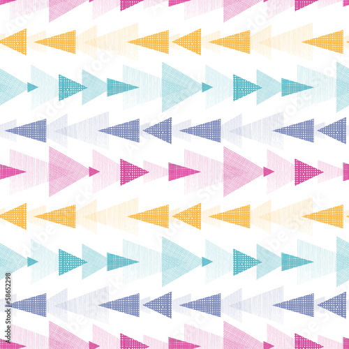 Vector abstract ikat textured arrows stripes seamless pattern