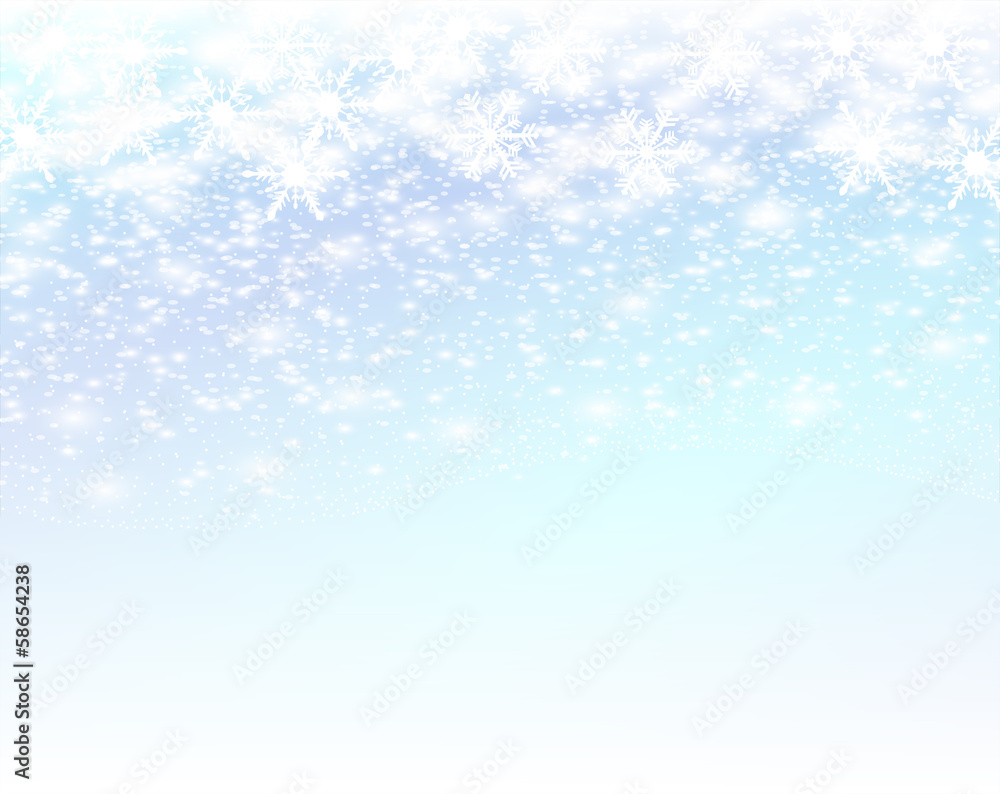 雪　背景　キラキラ クリスマス