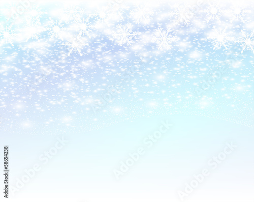 雪 背景 キラキラ クリスマス © qianqiuzi