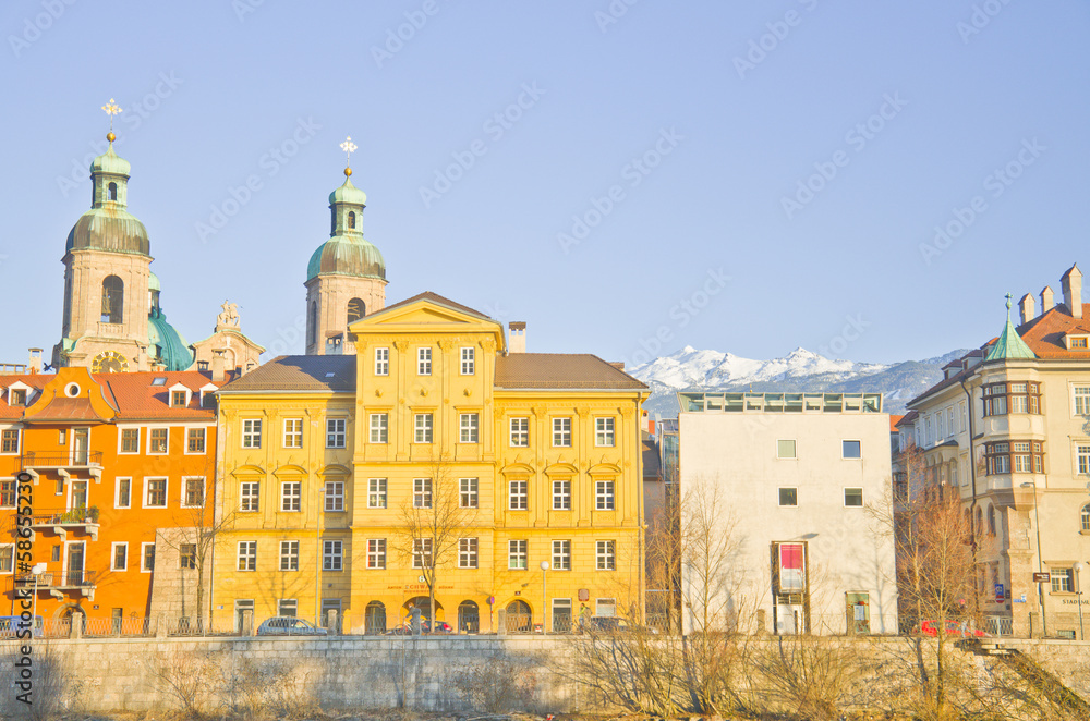 Innsbruck Austria - architecture and nature background