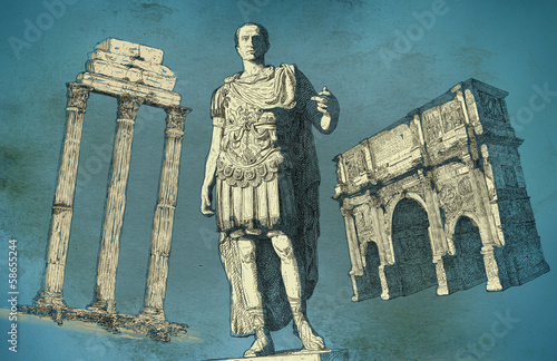 Fototapeta Ancient Rome illustration