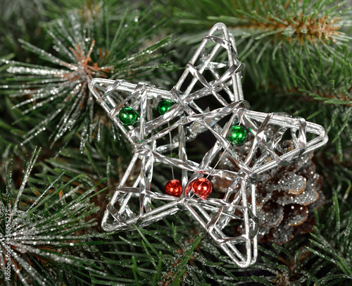 Christmas silver star