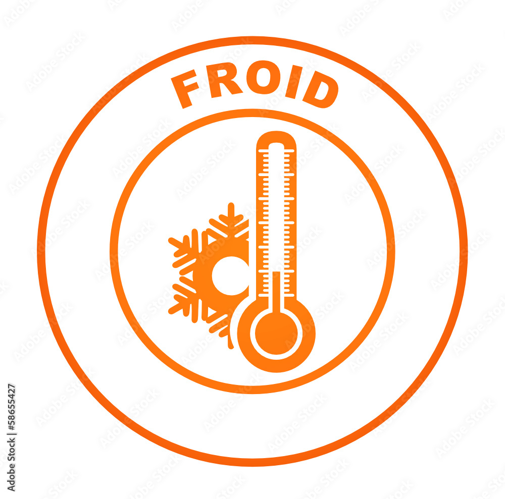 froid sur bouton web rond orange froid sur bouton web rond orange