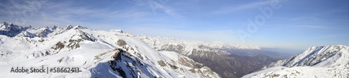 XXL view of the alpine arc in winter © fabio lamanna