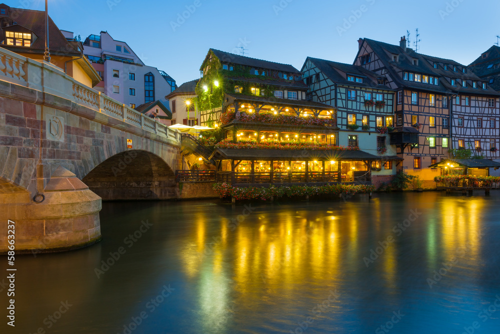 Fototapeta premium The Petite-France area in Strasbourg.