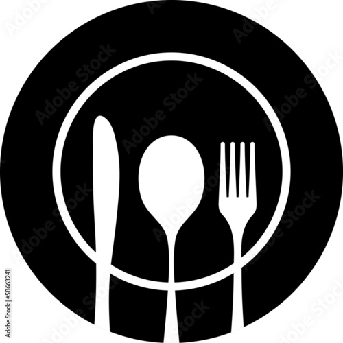 Cutlery black silhouette