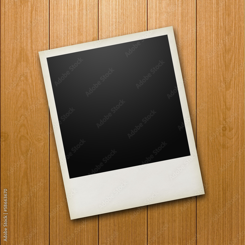 Old Photo Frame on wooden table Old Photo Frame on wooden table