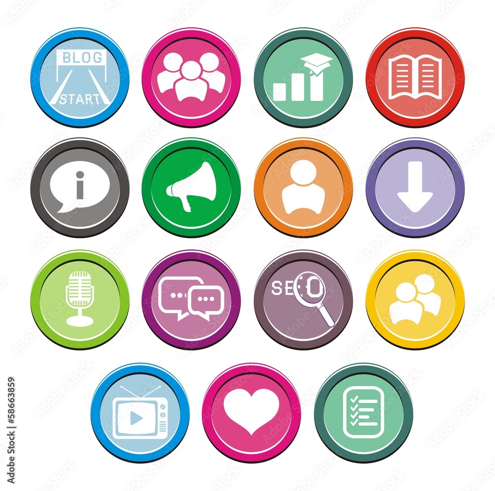 blog round icon sets blog round icon sets